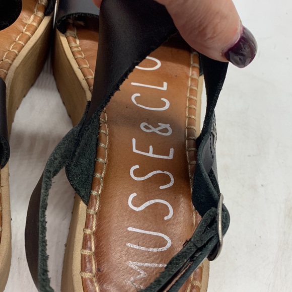 Anthropologie Musse & Cloud Kila Black Platform Sandals EU Size 40 MCS4990E - Picture 6 of 9